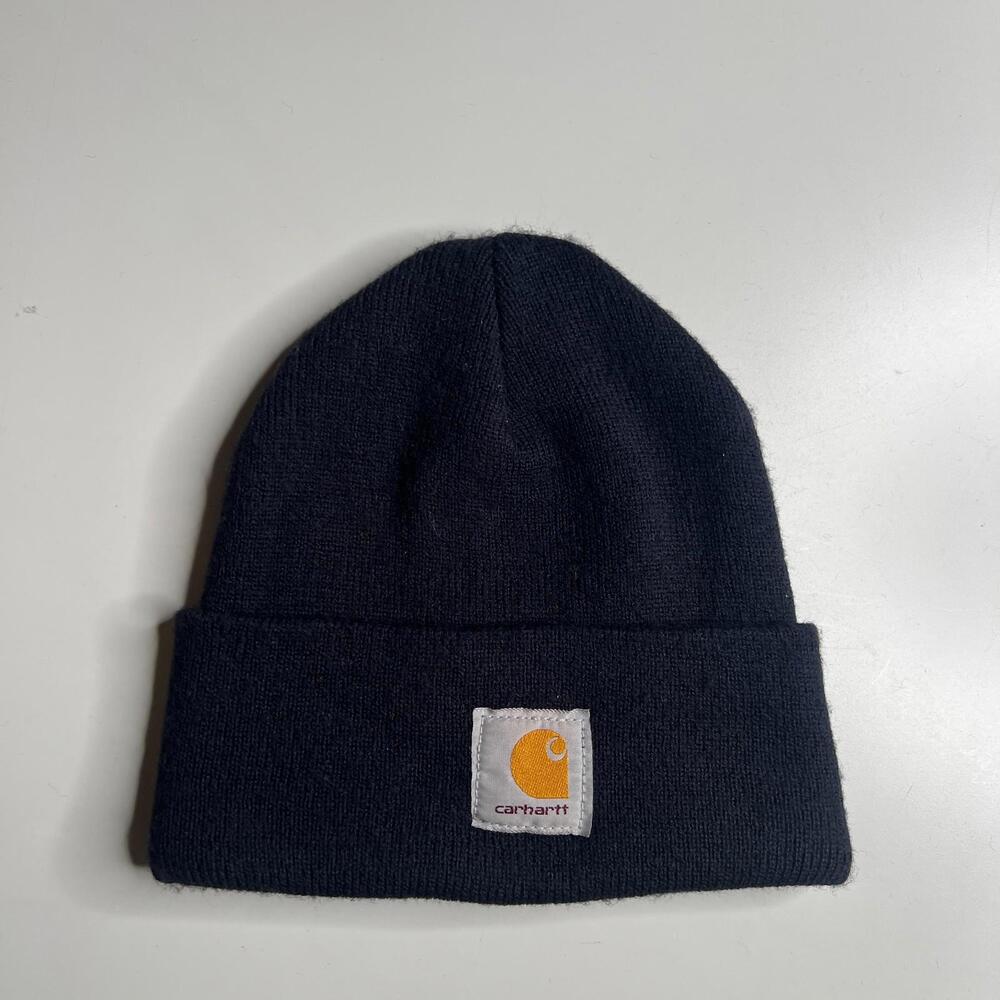 Carhartt A18 Watch Hat Beanie Navy Made in USA Acrylic Knit‎ Cap Workwear